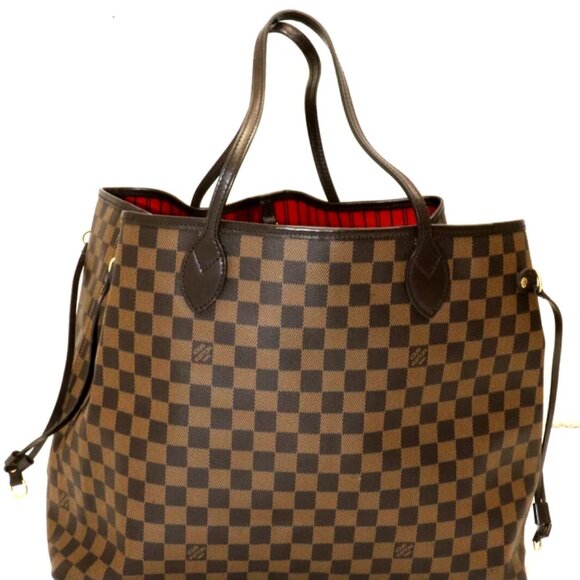 Louis Vuitton Damier Ebene Canvas Neverfull GM - Brown - Picture 1 of 14
